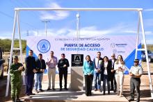 Colocan la primera piedra de la Puerta de Acceso de Seguridad en Calvillo