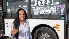 Hay 14 mujeres conductoras de transporte urbano; son las más atentas