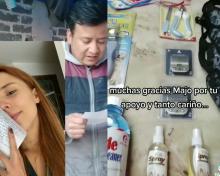 Majo Aguilar ayuda a un fan a surtir su estética canina