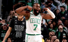 CELTICS DESTROY NETS