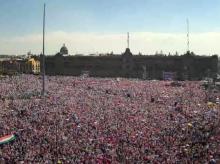 Manifestación en el Zócalo 