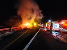 Camioneta incendiada 