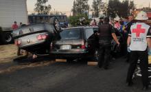 El exceso de velocidad provocó que un conductor perdiera el control del su auto y se proyectó a los carriles contrarios