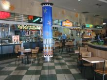 Centro comercial, área de comida