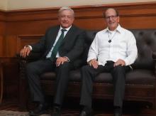 AMLO y Alejandro Solalinde 