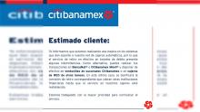 Aviso de Citibanamex 