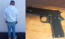 Los policías aseguraron el arma, un cargador y dos cartuchos percutidos en calles del fracc Bulevares