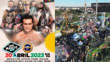 Juegos mecánicos gratis y lucha libre por el Día del Niño