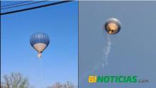 Globo aerostático se incendia y cae en Teotihuacán; el saldo preliminar es de dos muertos 