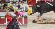 Joselito Adame sufre aparatosa voltereta y pierde el conocimiento
