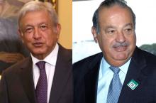 AMLO y Carlos Slim 