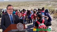 México no puede recibir más de mil migrantes al día: Marcelo Ebrard