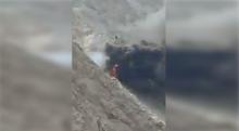 Incendio en mina de oro 