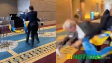 Intercambian golpes funcionarios de Ucrania y Rusia durante asamblea