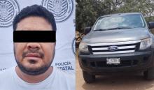 La unidad llamó la atención de los estatales porque tenía vidrios polarizados