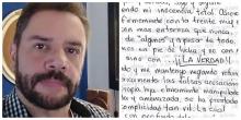 Héctor Parra escribe mensaje desde la cárcel