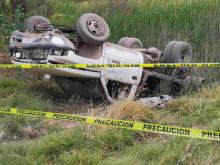 Uno de los heridos fue trasladado en el helicóptero Fuerza 1 al Hospital Hidalgo debido a la gravedad de sus heridas