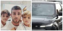 Sasha y Milan pasan tiempo con su papá
