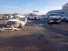 Impactó su Chevy contra una camioneta en su intento por hacer un rebase en el libramiento