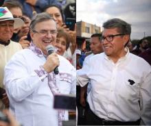 Marcelo Ebrard y Ricardo Monreal presentan informes de gastos en recorridos por el país