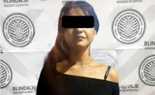 Fue detenida por elementos de la Policía Estatal con envoltorios de cristal