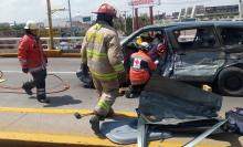 Afectó 4 vehículos cuyos conductores iban en condiciones normales y también mandó al hospital al Padre LUIS MARTÍN CASTAÑEDA ROMO