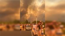 Humo del incendio