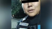 Ponen a cargo del Alcoholímetro... ¡a una policía ebria!