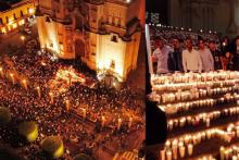 Habitantes de Lagos de Moreno se reúnen en oración por jóvenes desaparecidos