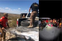 Rescatan cuerpo de mujer en la frontera México-EE. UU. y detienen a 130 migrantes irregulares