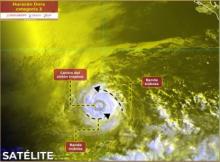 El huracán Dora ahora es categoría 3