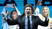 Ultraderechista Javier Milei lidera con 30.2% de votos en elecciones primarias 
