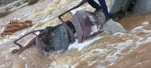 Continúan las intensas lluvias por la tormenta tropical en Baja California.