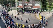 Denuncia abogado de padres de los 43 estudiantes desaparecidos falta de condiciones en plantón