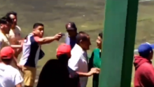 Hombre saca arma en partido amateur