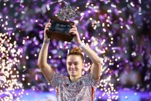 Venciendo en dos sets es que la griega se adjudicó su primer título WTA 1000.