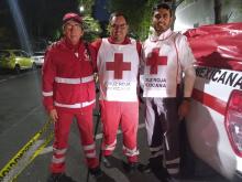 Voluntarios de la Cruz Roja en Aguascalientes abren Centro de Contacto tras el huracán Otis