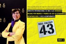 Acusa Amnistía Internacional a autoridades mexicanas de obstaculizar el caso Ayotzinapa