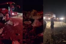 [VIDEO] Registran derrumbes en carreteras tras sismo de magnitud 6.0 en Oaxaca