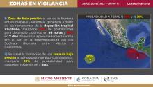 Nueva depresión tropical podría convertirse en tormenta en Guerrero en próximos días