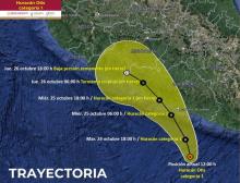 Otis se intensifica a huracán categoría 1