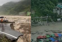 India sufre graves inundaciones; al menos 3 muertos y 23 soldados desaparecidos