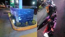La mujer que viajaba como pasajera resultó lesionada y tuvo que ser hospitalizada