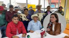 Campesinos en rueda de prensa y Tere Jiménez