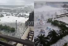 Cuatro muertos en Rusia por inundaciones y olas gigantescas