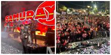 Grupo Samuray llenó la plaza de Pabellón y se tomó fotos con fans 