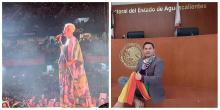 Christian Chávez dedica mensaje al magistrade Jesús Ociel Baena durante concierto de RBD
