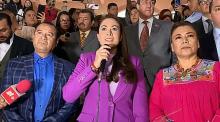 Tere Jiménez recibe a los maestros 