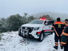 Nieva en varios municipios de Zacatecas