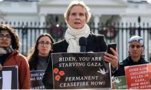 La actriz Cynthia Nixon se pone en huelga de hambre por la guerra en Israel
